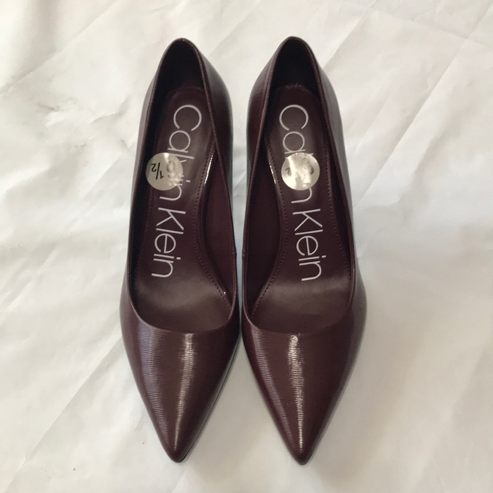 Maroon Calvin Klein Heels 6.5